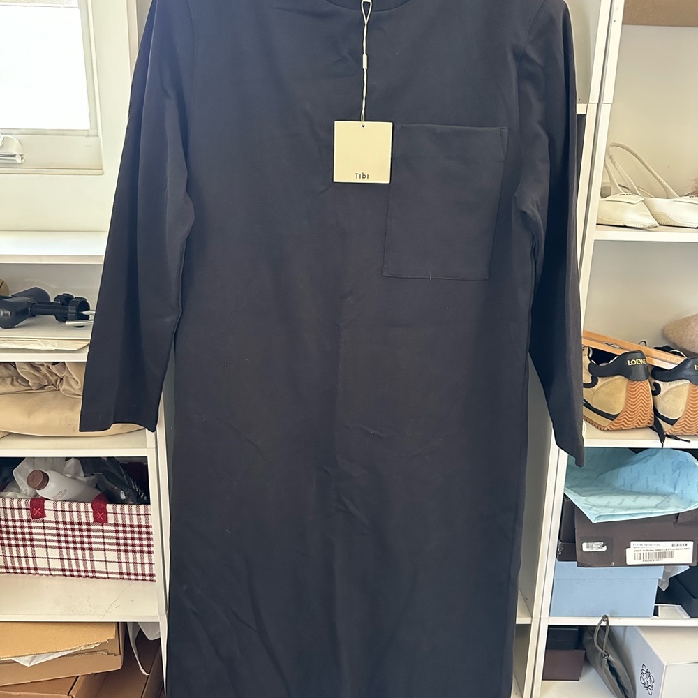 SOLD Tibi Black Long Sleeve Dress